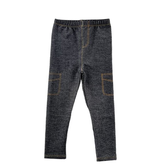 Absorba Toddler Girls 3T Legging Top Outfit Pink Stars Faux Denim - Picture 6 of 9